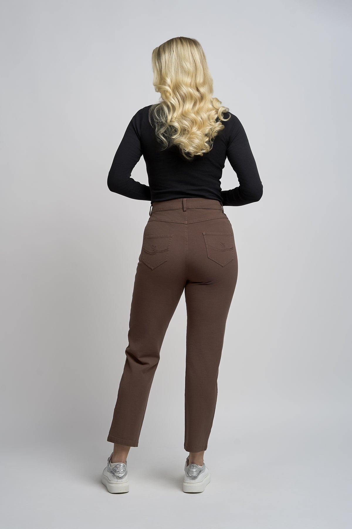 Pinns 4 Way Stretch Slim Fit Jeans -  Brown