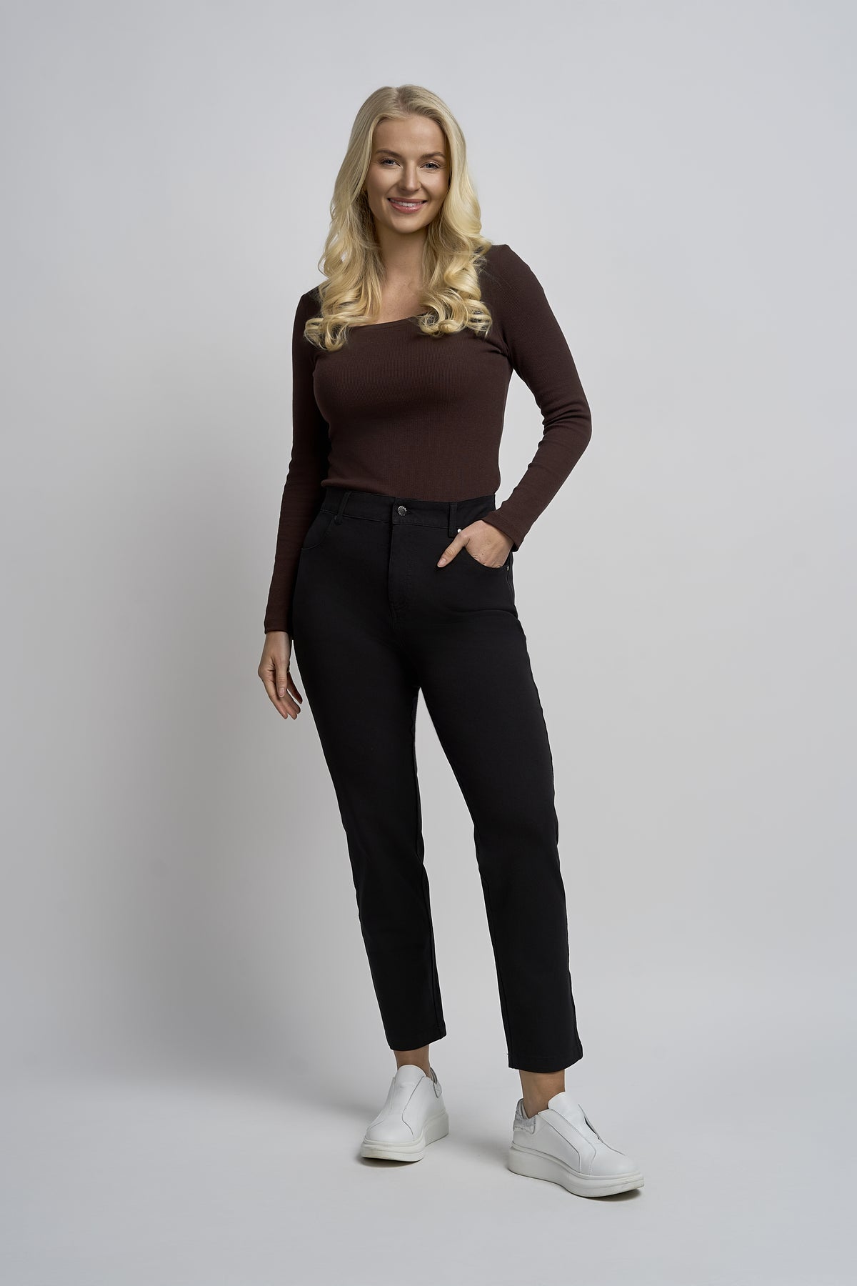 Pinns 4 Way Stretch Slim Fit Jeans -  Black