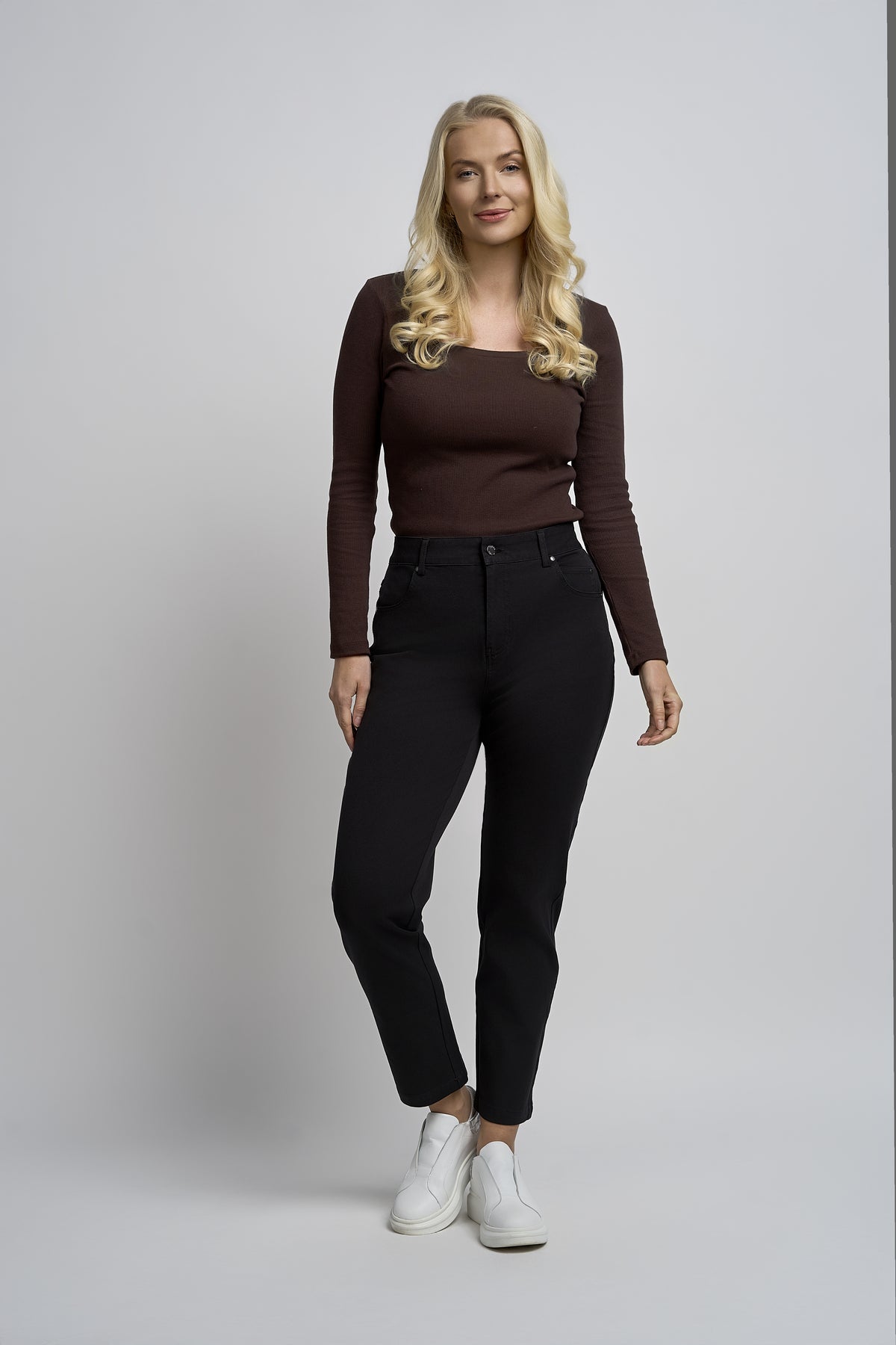 Pinns 4 Way Stretch Slim Fit Jeans -  Black
