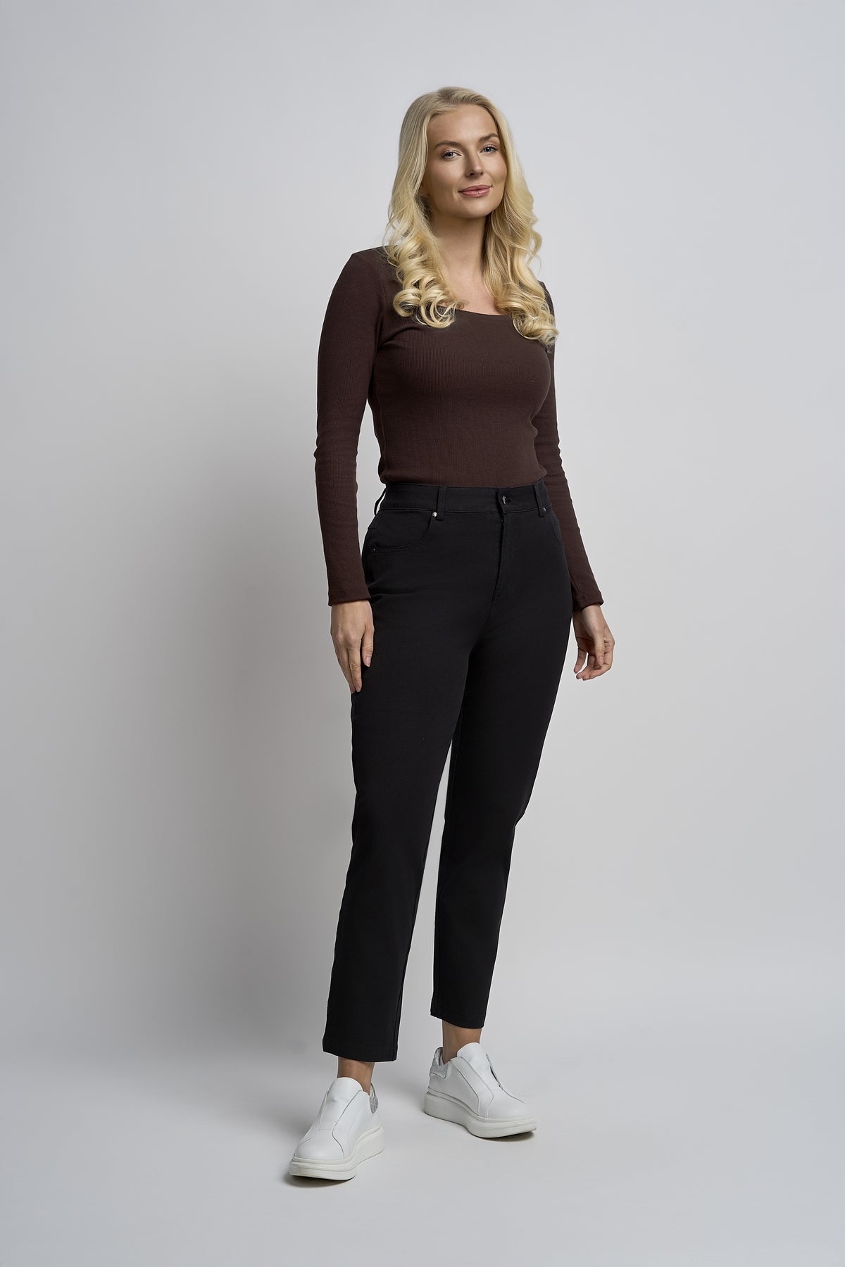 Pinns 4 Way Stretch Slim Fit Jeans -  Black