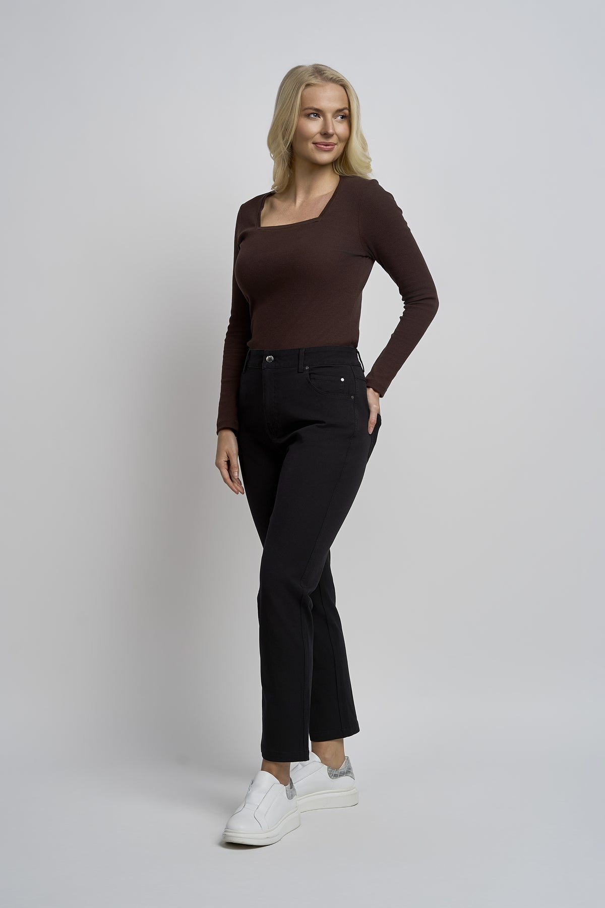 Pinns 4 Way Stretch Slim Fit Jeans -  Black