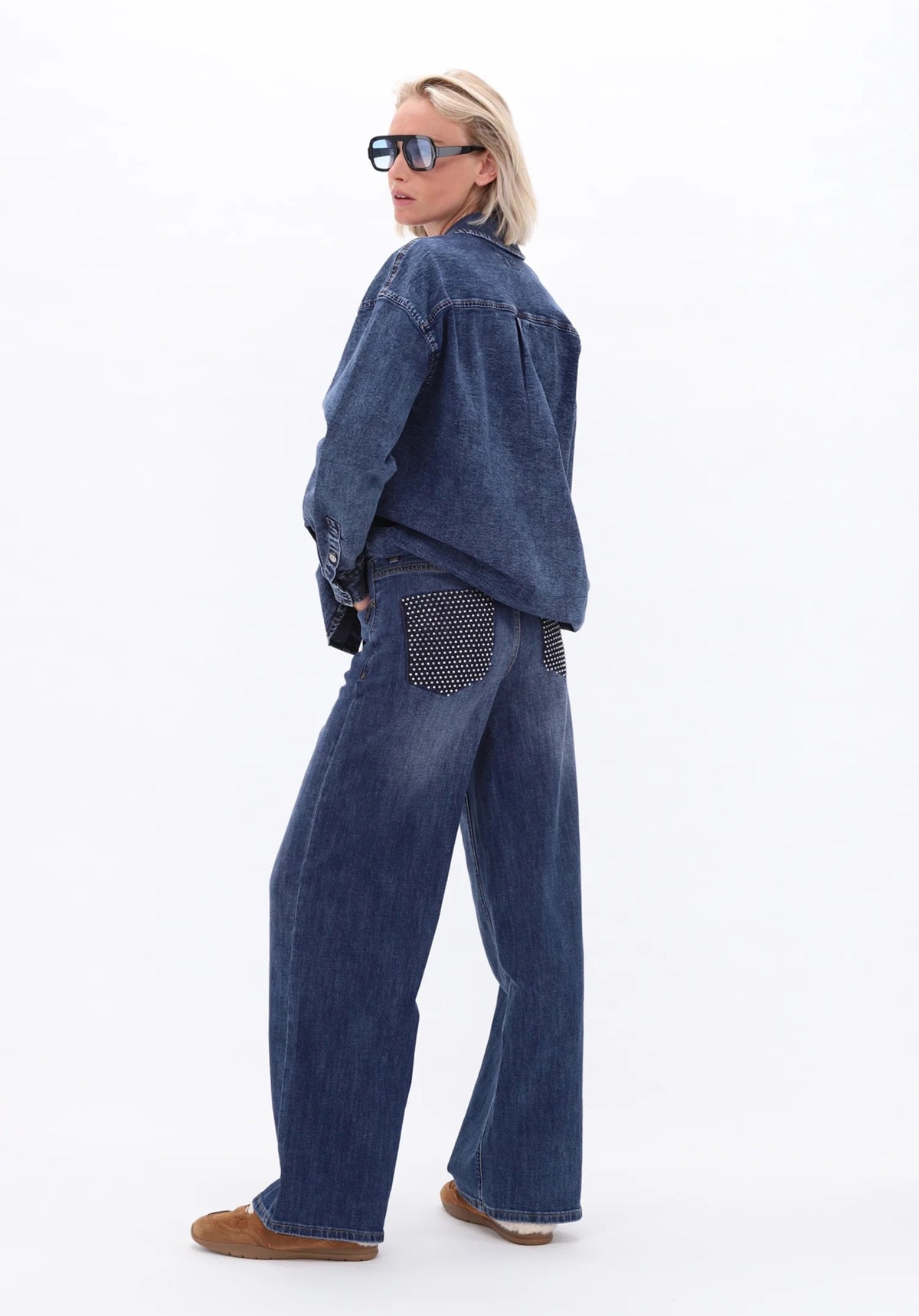 K Design Rhinestone Jeans - Dark Wash *Limited Edition*