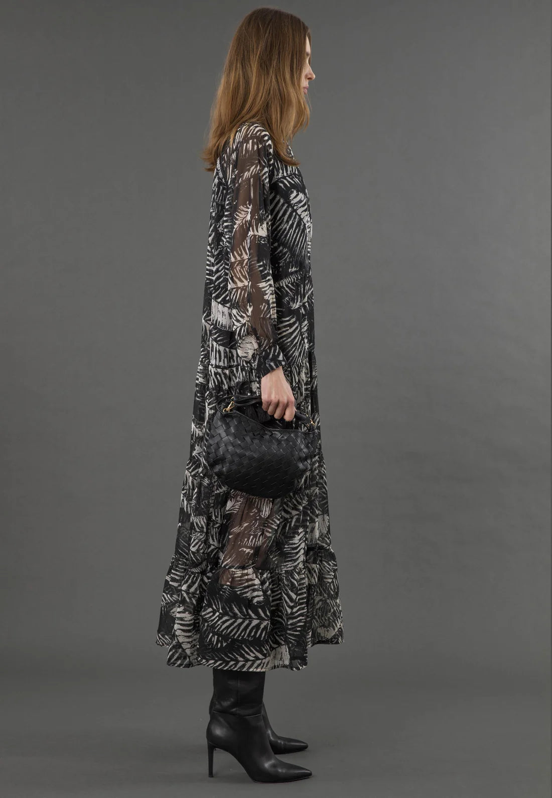 Religion Zoe Dress Vamp Black & White