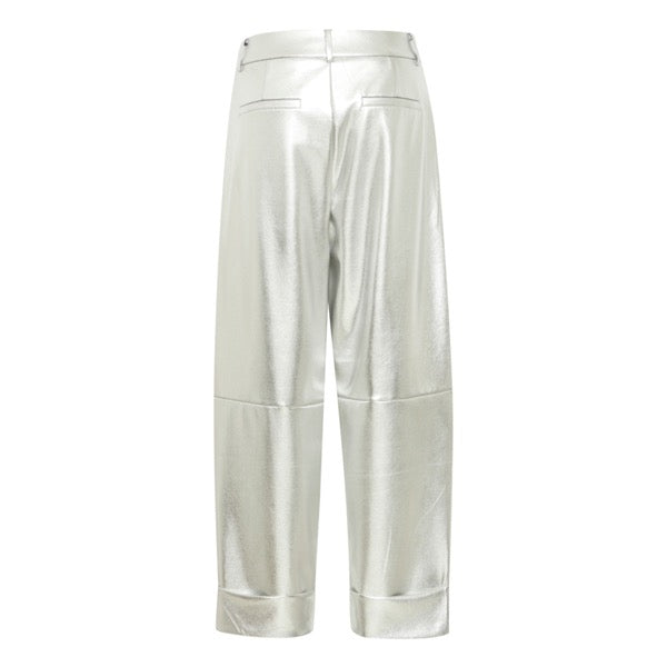 ICHI Kate Metallic Silver Trouser