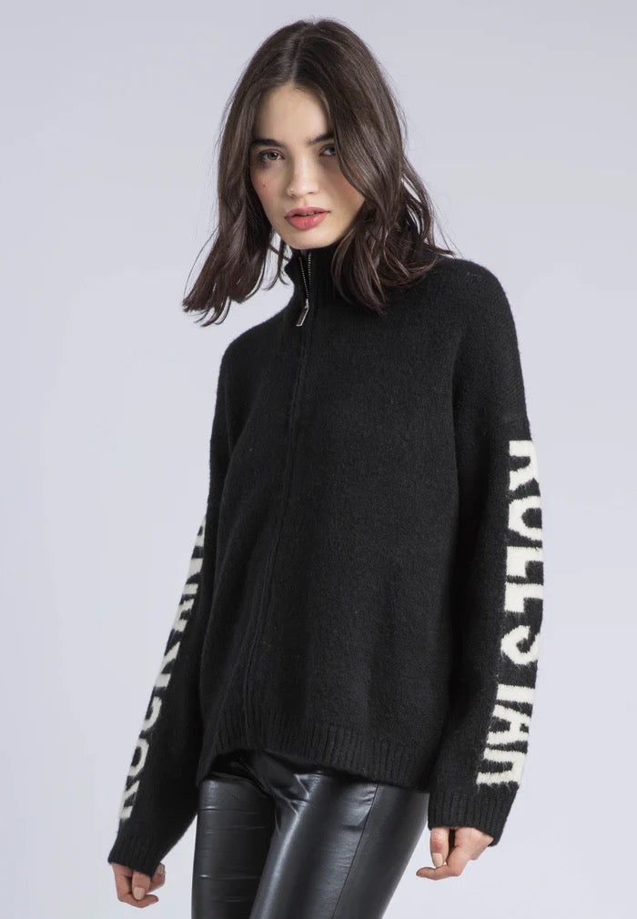 Religion Phoebe "Rock & Roll Star" Cardigan - black