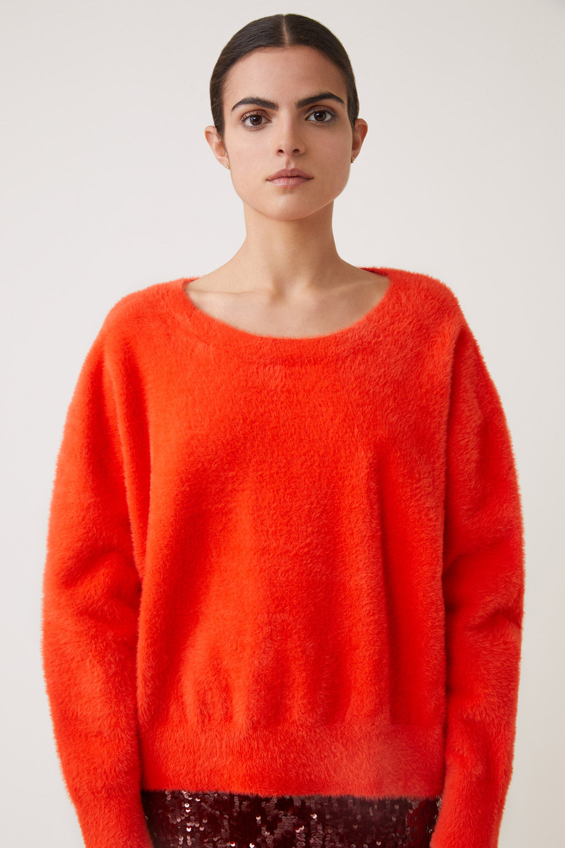 Suncoo Paris Orange Plamedi Open Back Jumper