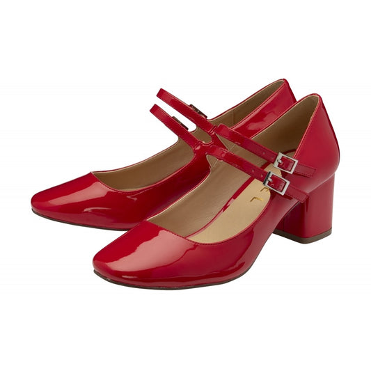 Ravel Red Patent Howth Mary-Jane Shoes