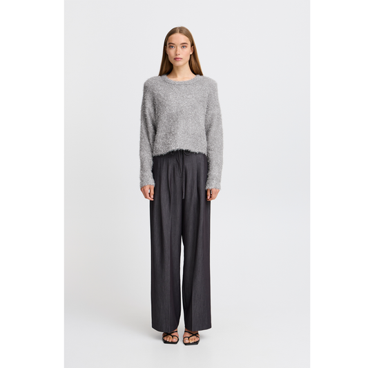 ICHI Blizi Silver Knit Jumper