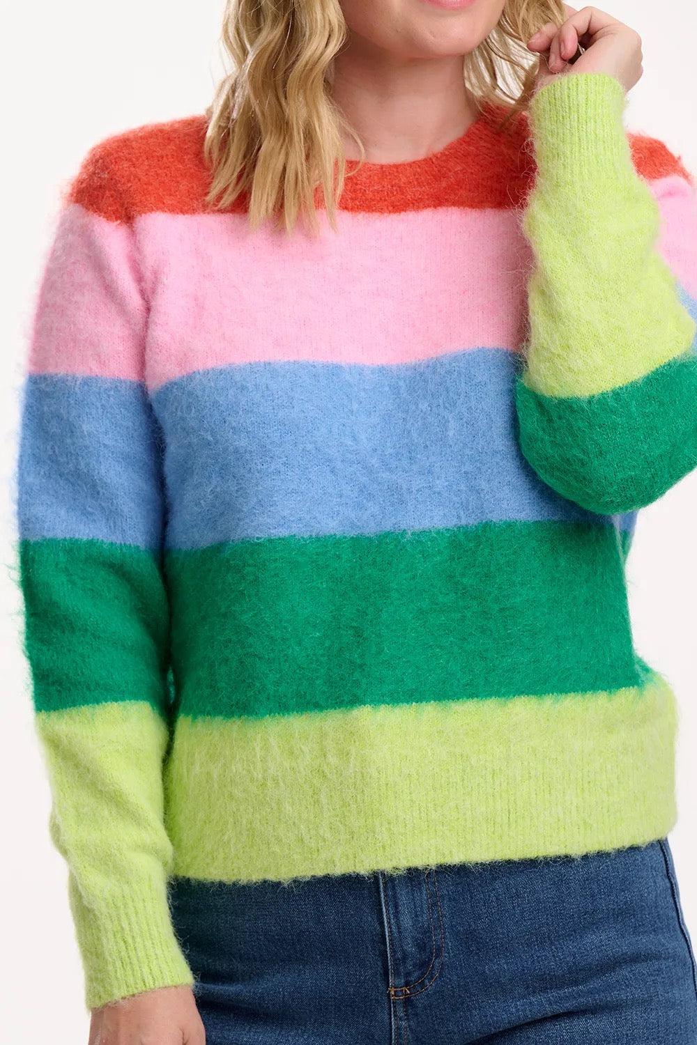 Sugarhill Brighton Dayna Jumper - Rainbow Stripes