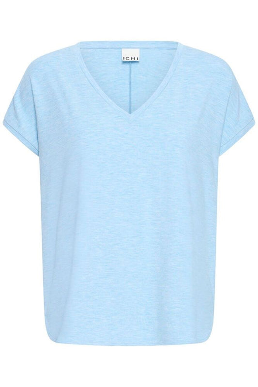 ICHI Rebel Cotton T-Shirt – Powder Blue