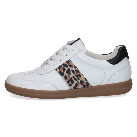 *NEW IN* Caprice Leather Leopard Trainer - White/Leopard