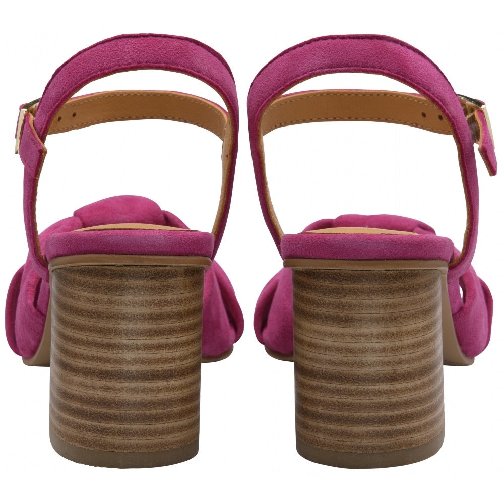 Ravel Balne Block Heel Shoe - Fuchsia