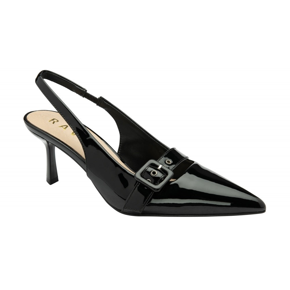 Ravel Dalry Patent Court Shoes - Black