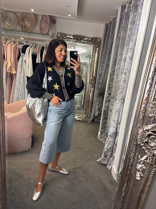 Long Denim Shorts - Classic Wash