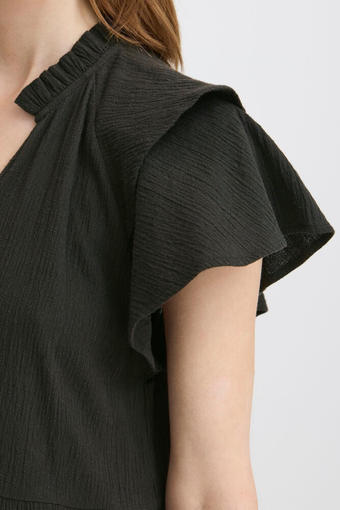 ICHI Lifana Midi Dress - Black