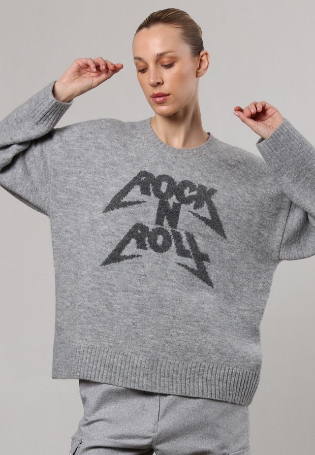 Religion Revolution Jumper Grey Marl