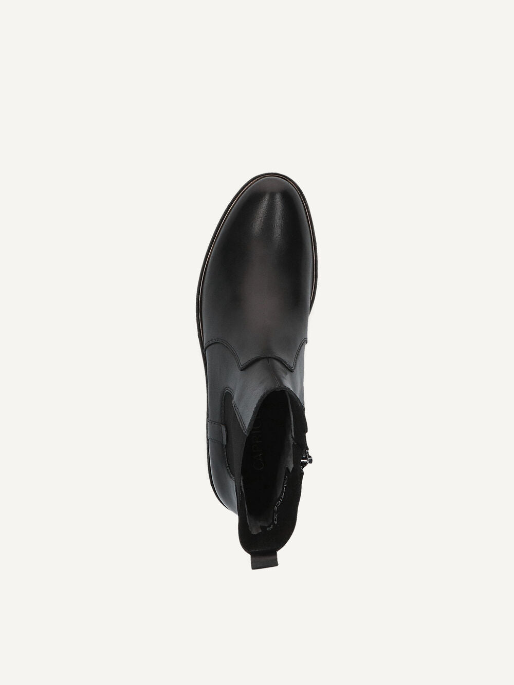 *COMING SOON* Caprice Classic Leather Low Heel Ankle Boot - Black