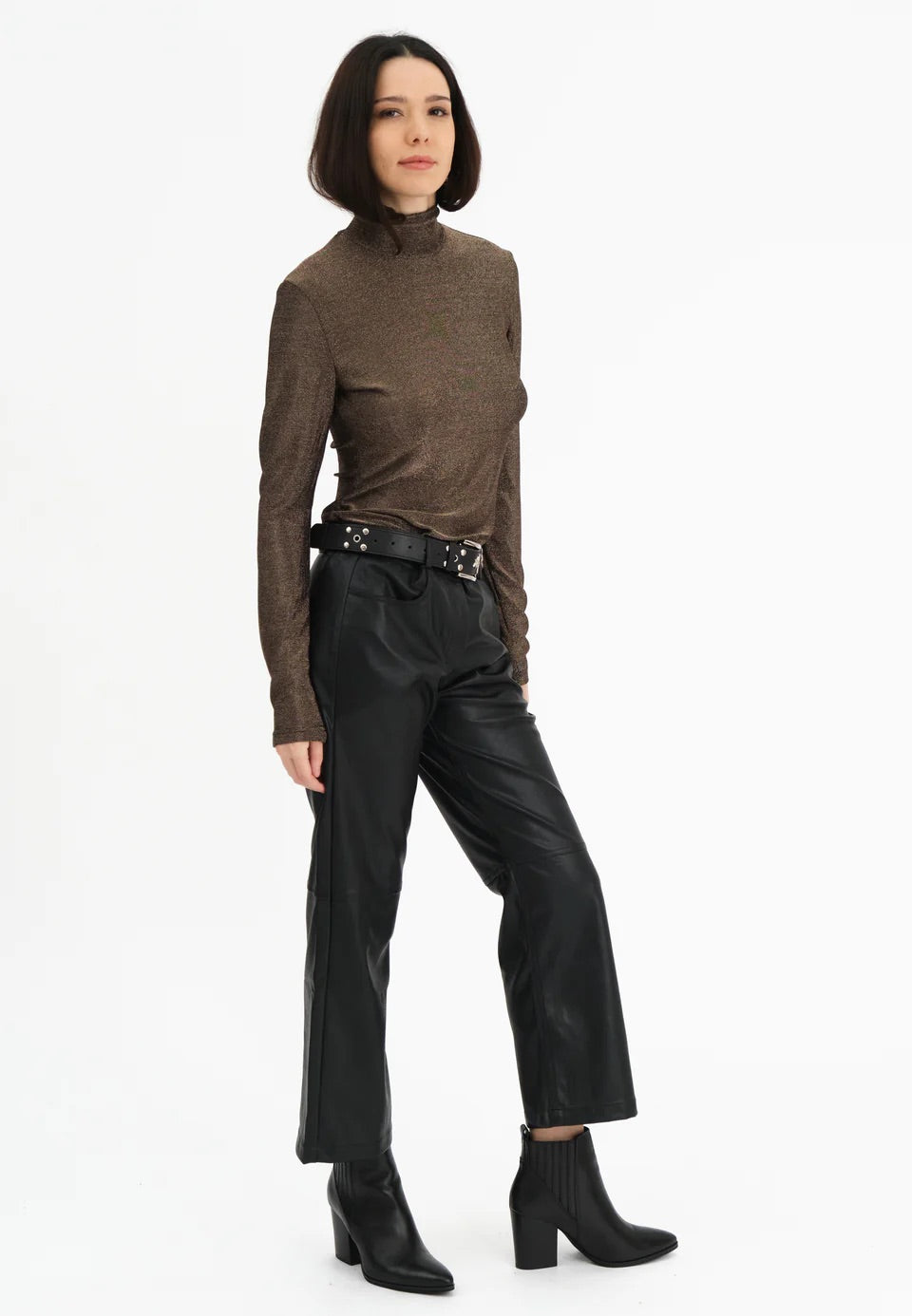 Religion Luna Polo Neck - Brown