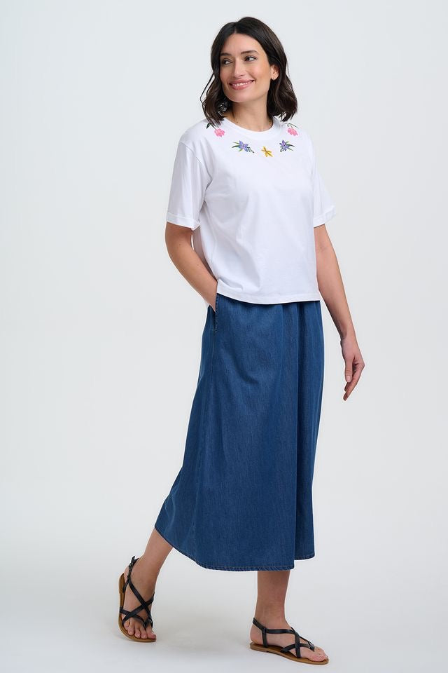 Sugarhill Brighton Celia Boxy T-Shirt - White