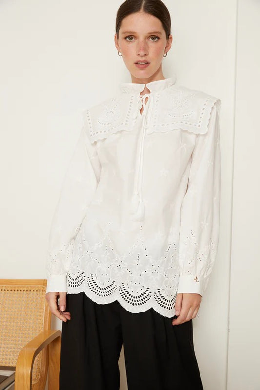 Jovonna Shailee Blouse White