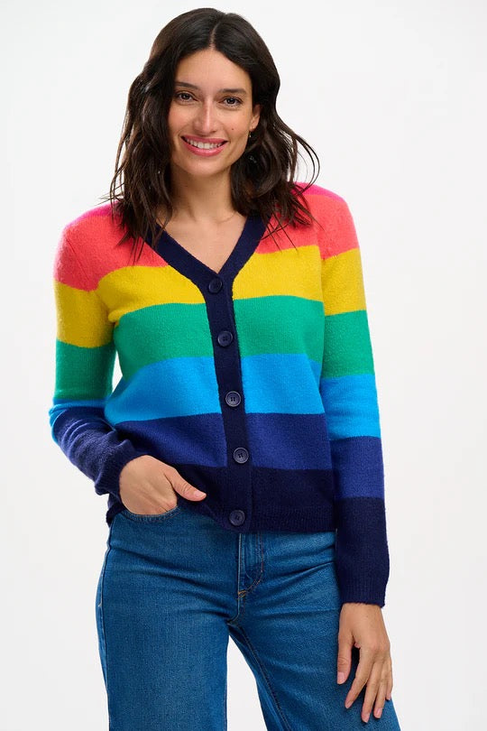 Sugarhill Brighton Izzy Rainbow Knit Cardigan