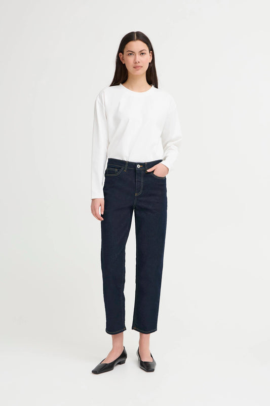 *NEW* ICHI Raven Straight Leg Jeans - Dark Wash/Authentic Blue