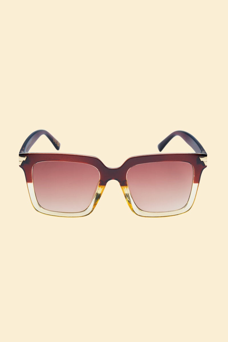 Powder Luxe Fallon - Mahogany/Nude Sunglasses