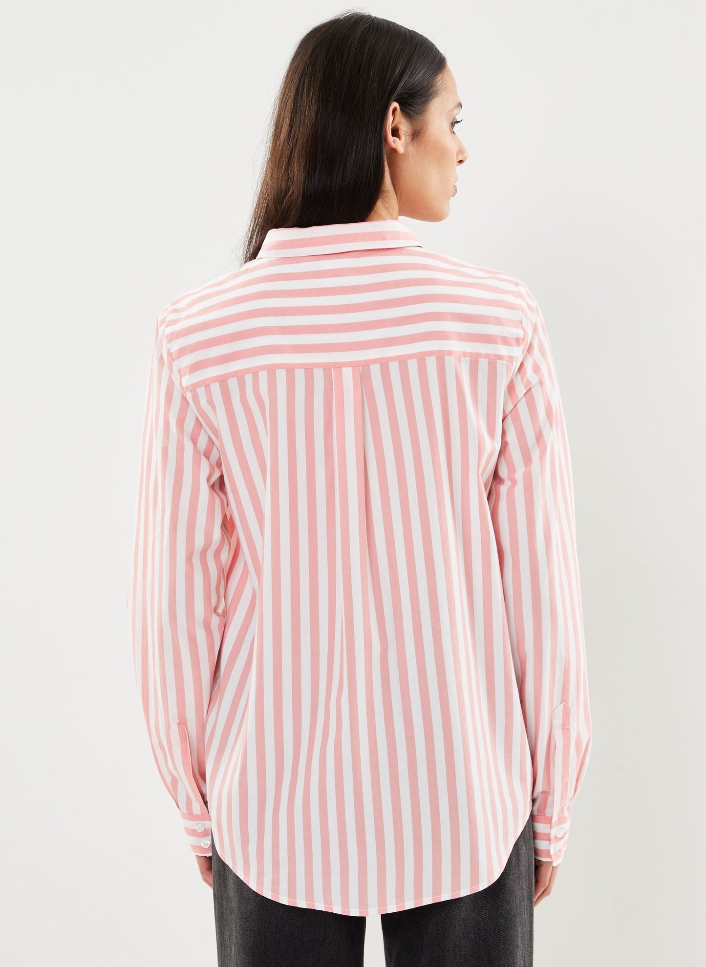 ICHI Asilo Striped Shirt Pink