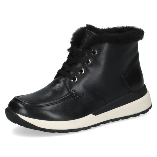 *COMIN SOON* Caprice Leather Fur-Lined Boot - Black