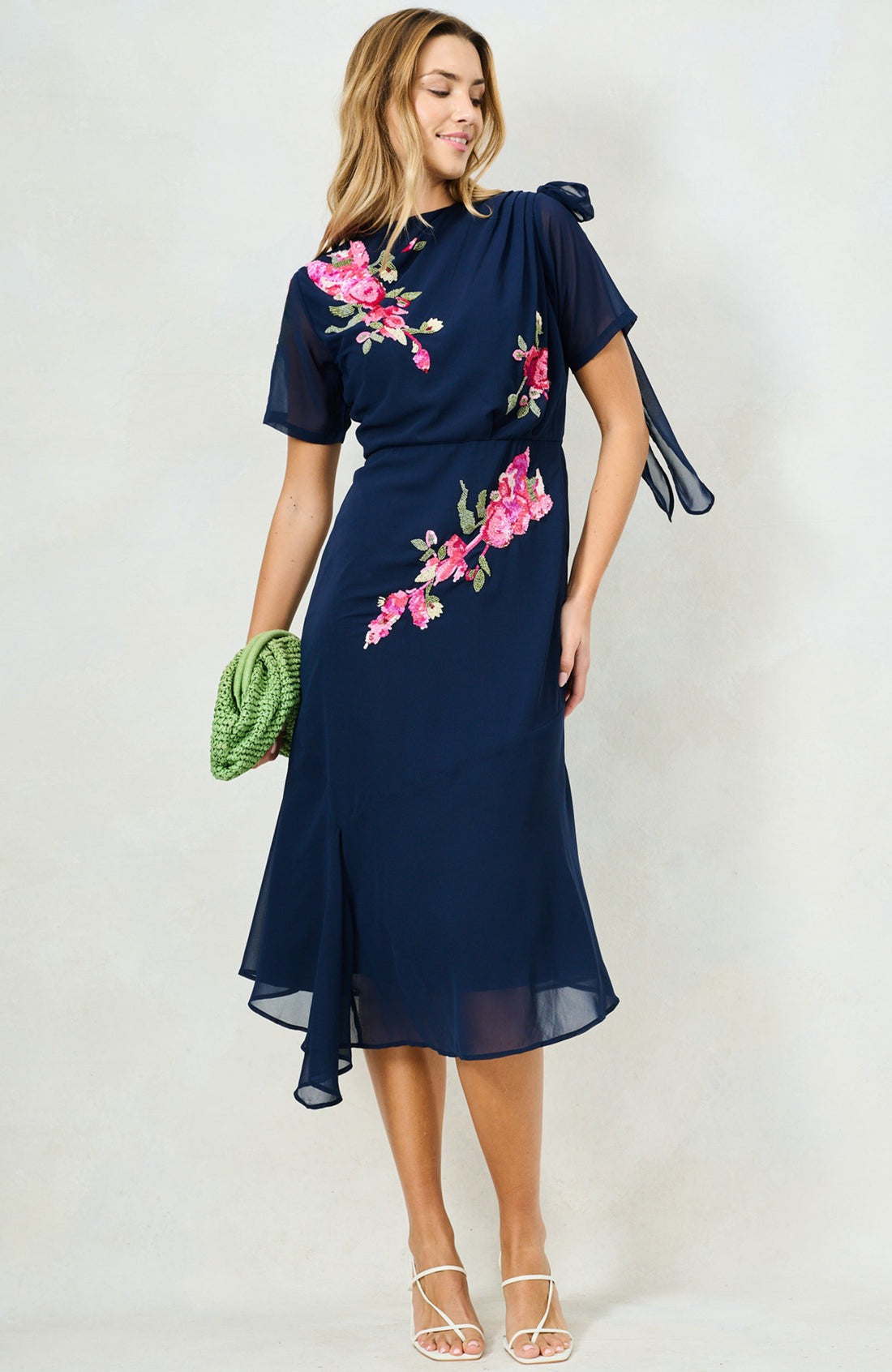 Hope & Ivy The Aubree Dress - Navy