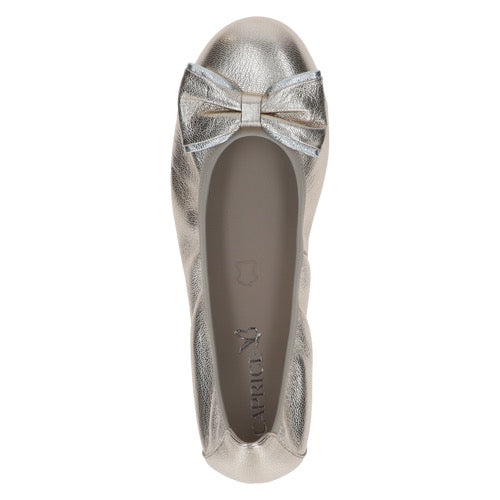 *NEW IN* Caprice Metallic Leather Pumps - Pale Gold