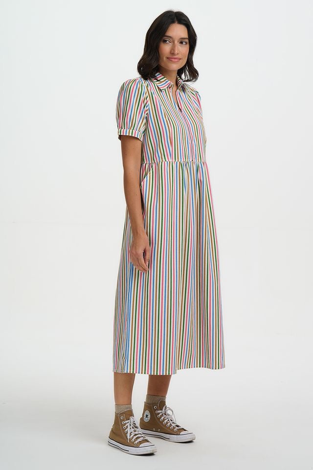 Sugarhill Brighton Gillian Midi Smock Dress - Multi