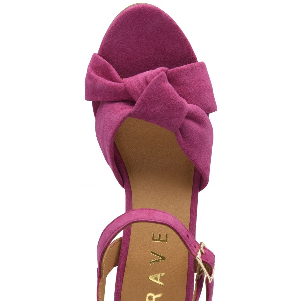 Ravel Balne Block Heel Shoe - Fuchsia