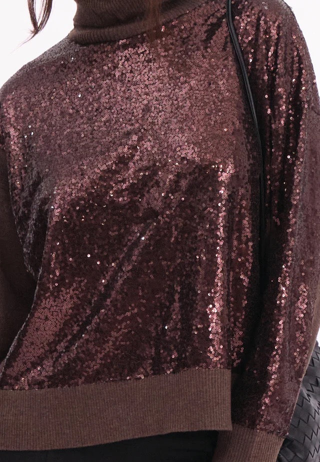 Religion Hailey Turtleneck Jumper - Brown