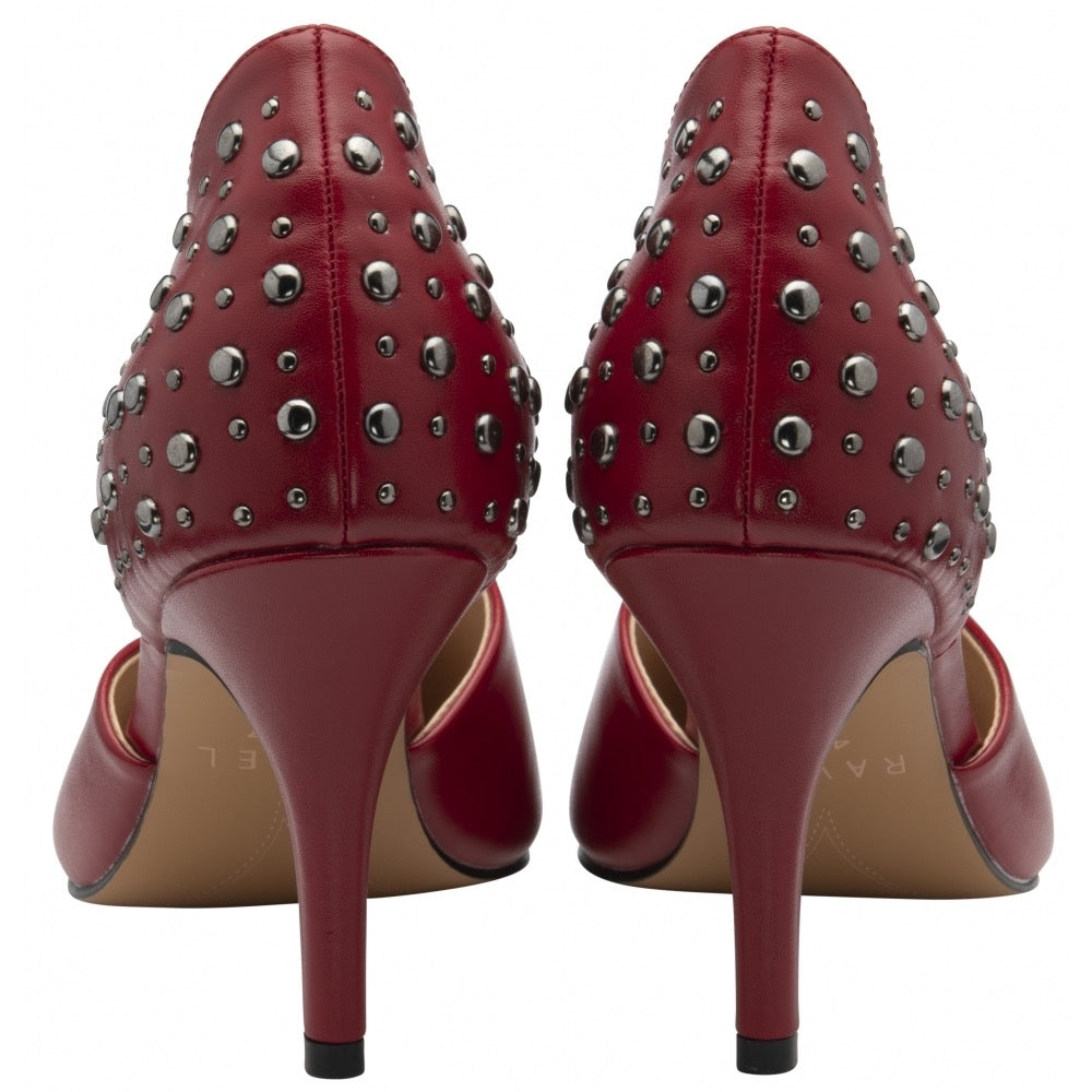 Ravel Red Mulben Stiletto Heel Court Shoes