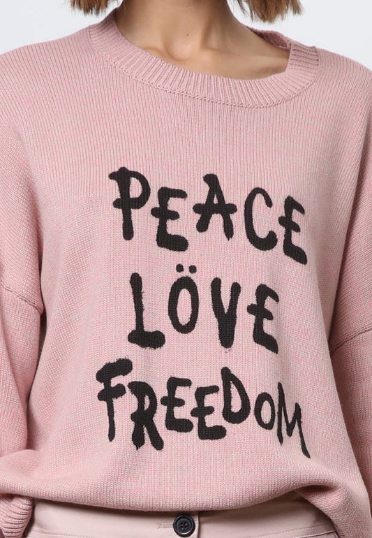 Religion Peace Jumper Dusky Pink