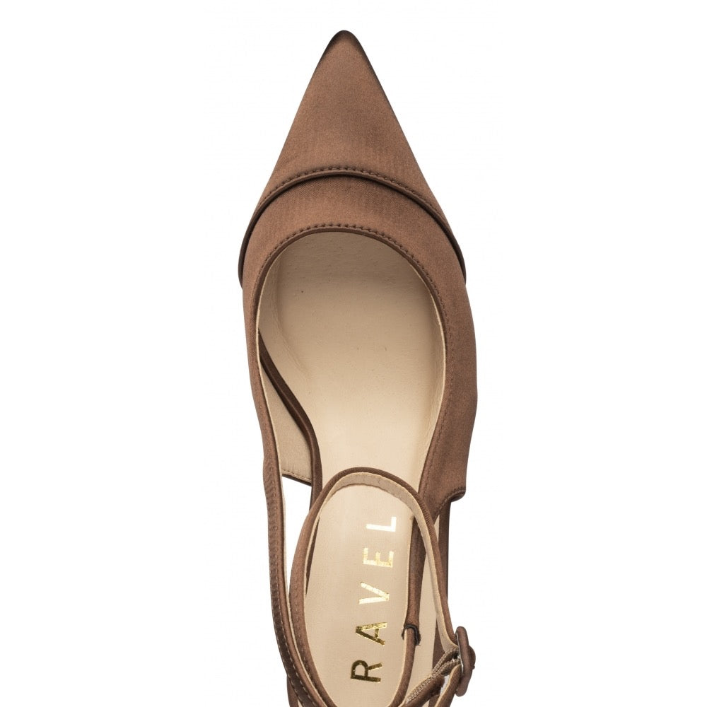 Ravel Catrine Satin Shoe - Chocolate