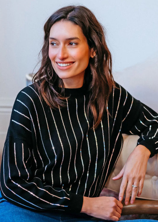 Sugarhill Brighton Anjali Sequin Jumper - Black