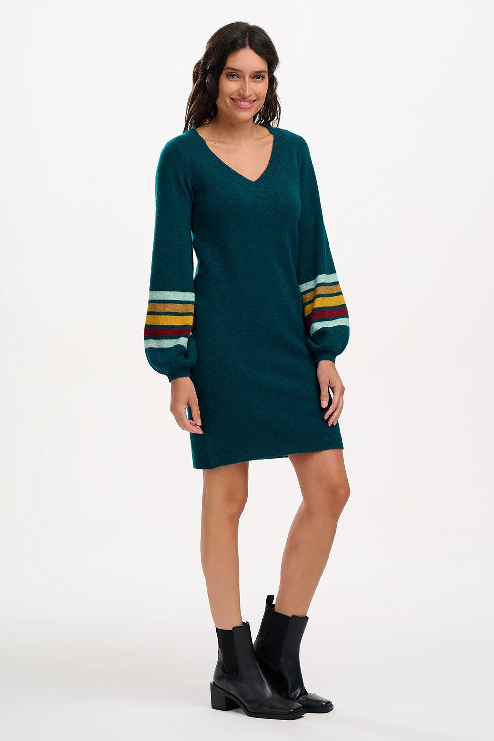 Sugarhill Talasi Knit Dress Dark Green