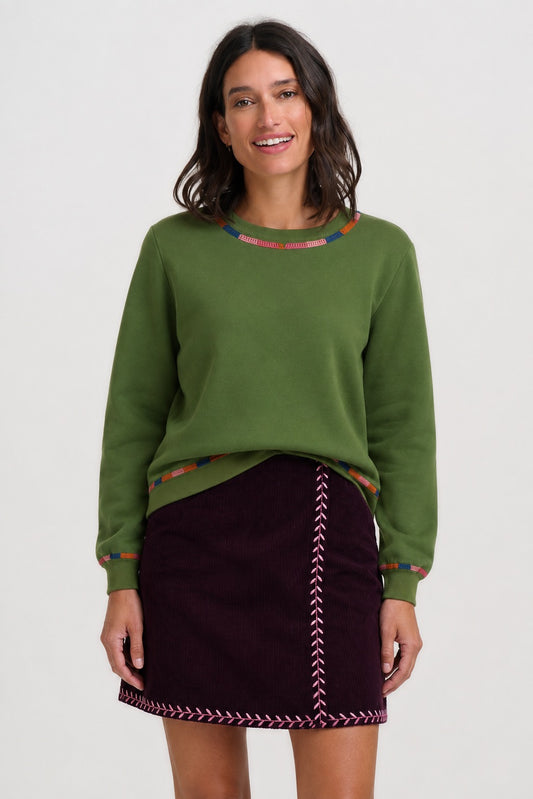 Sugarhill Brighton Roslyn Sweater – Olive Green