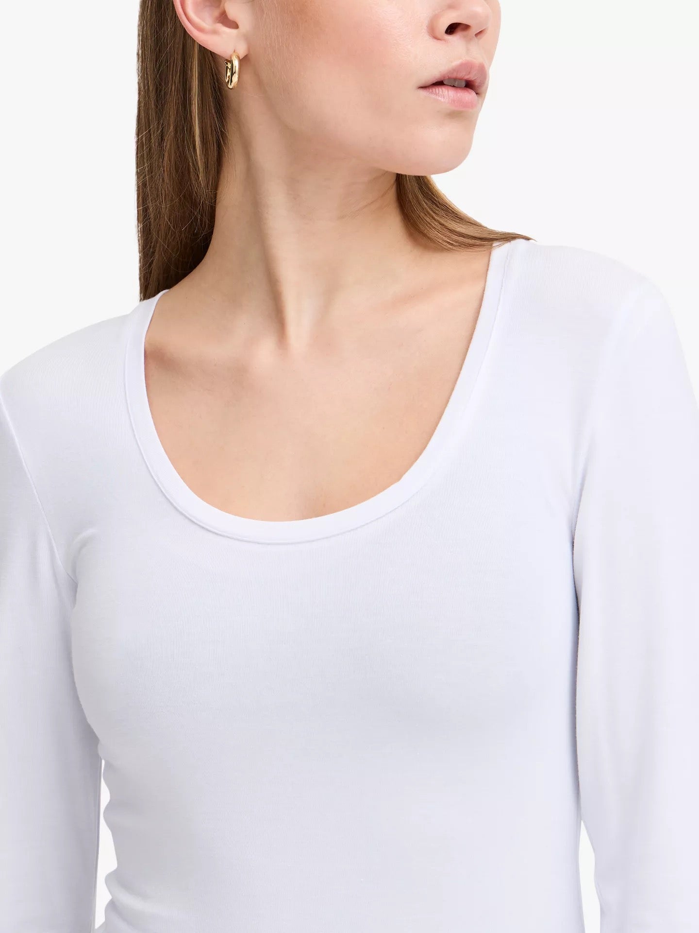 ICHI Zola Long Stay T-Shirt - White