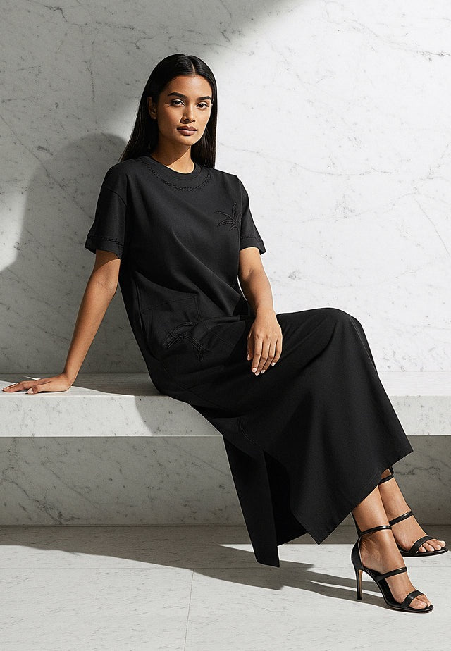 Religion T-Shirt Summer Dress - Black