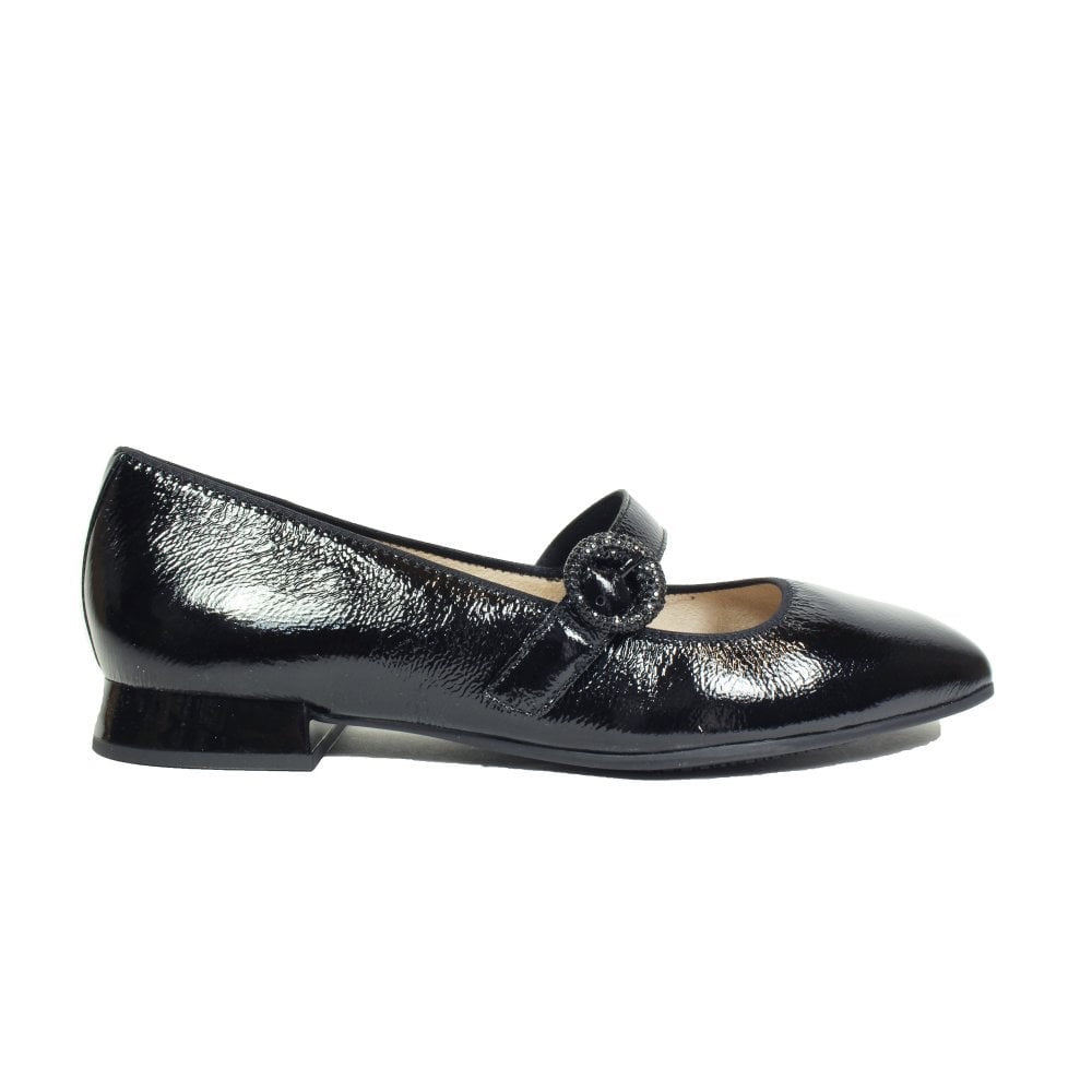Caprice Mary Jane Black Patent Leather Shoe