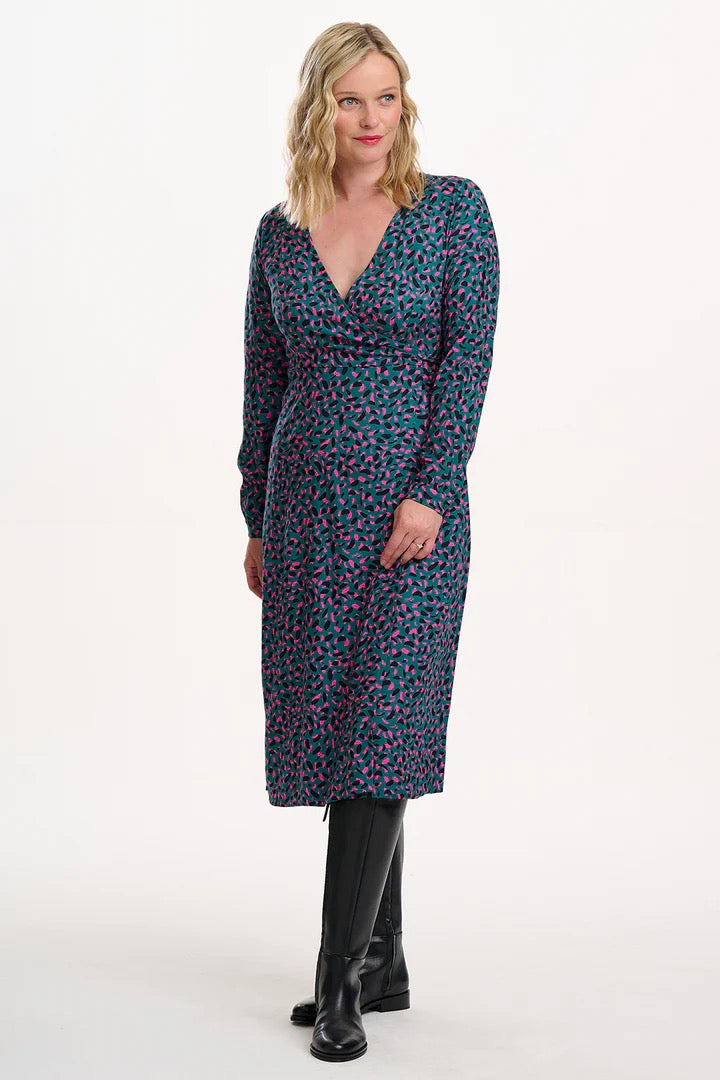 Sugarhill Zandra Midi Wrap Dress - Teal