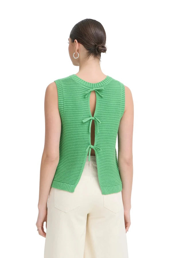 ICHI Dotties Tank Top - Kelly Green
