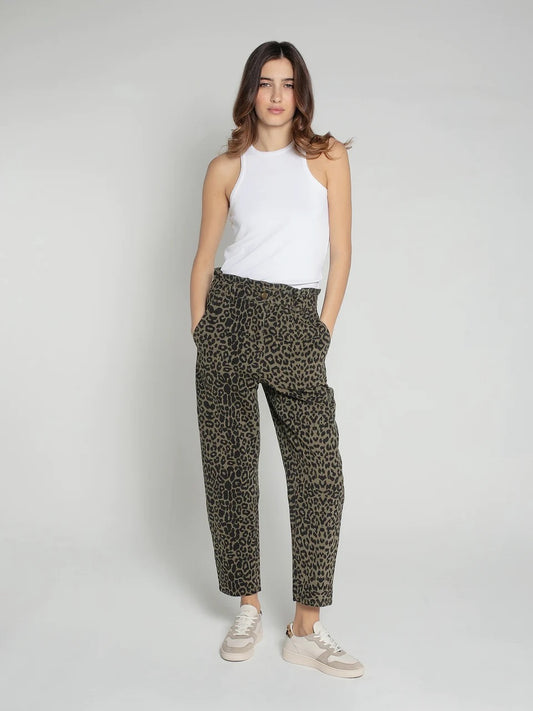 Nooki Caroline Leopard Print Jeans