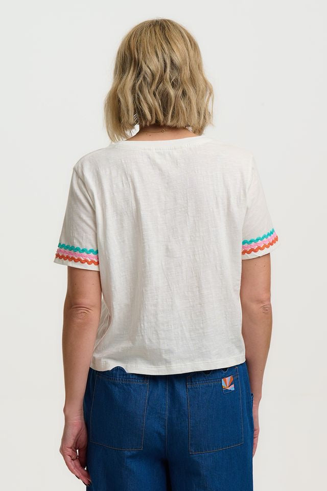 Sugarhill Brighton Shelby Boxy T-Shirt - White