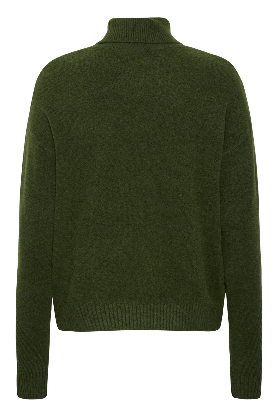 ICHI Dasila Roll Neck Sweater - Riffle Green