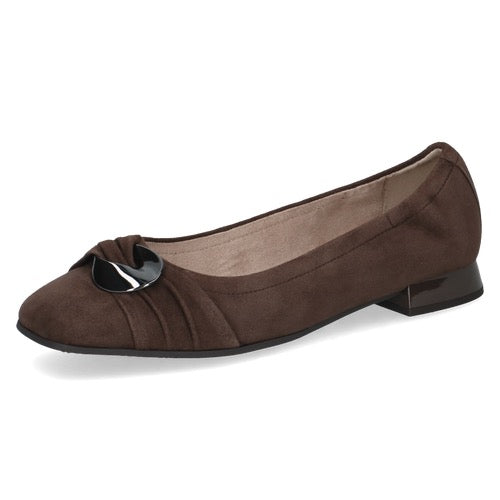 Caprice Suede Pumps - Brown