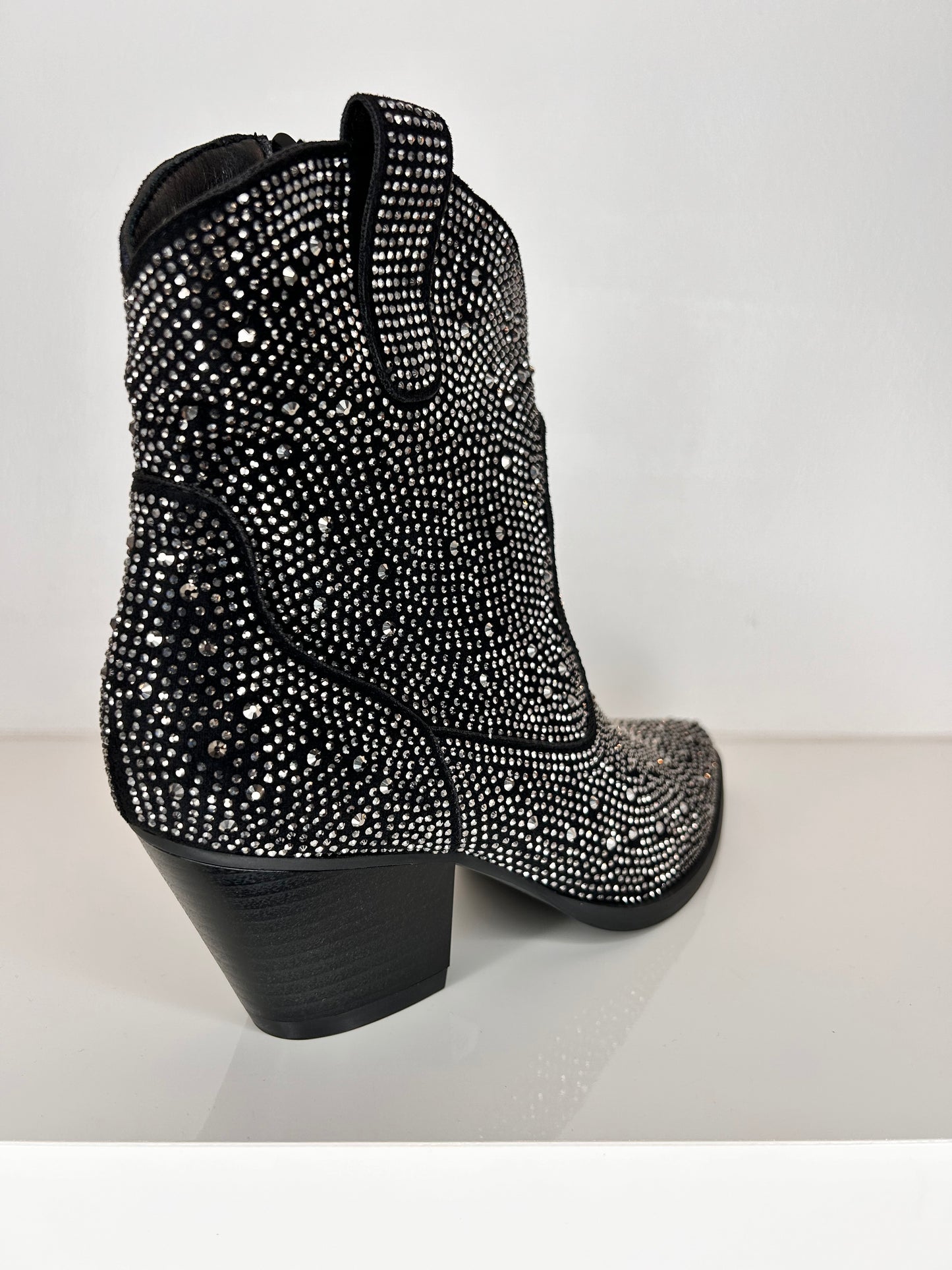 Findlay Black Crystal Cowboy Boot